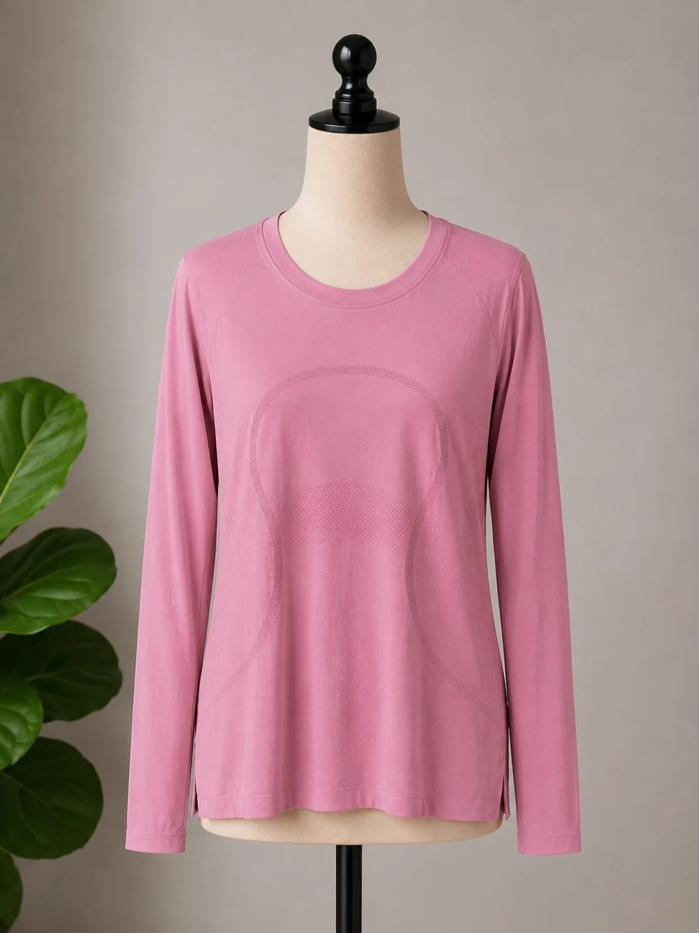 lululemon athletica Long Sleeve Crew Top in Dusty Rose
